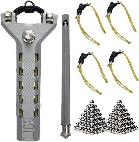 Professional Grade Adult Target Practice Slingshot, Semi Aluminum Alloy Build with Enhanced Stability and Smooth Operation, Heavy-Duty Recreational Catapult for Outdoor Skill Practice in Saudi Arabia