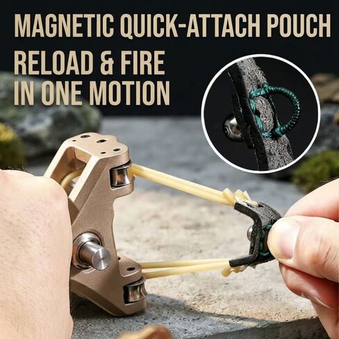 Professional Grade Adult Target Practice Slingshot, Semi Aluminum Alloy Build with Enhanced Stability and Smooth Operation, Heavy-Duty Recreational Catapult for Outdoor Skill Practice in Saudi Arabia