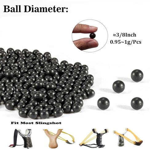 2500ps Clay Slingshot Ammo 3/8 Inch, Sling Shot Ammo Biodegradable Professional Balls for Shooting and Hunting Practice in Saudi Arabia
