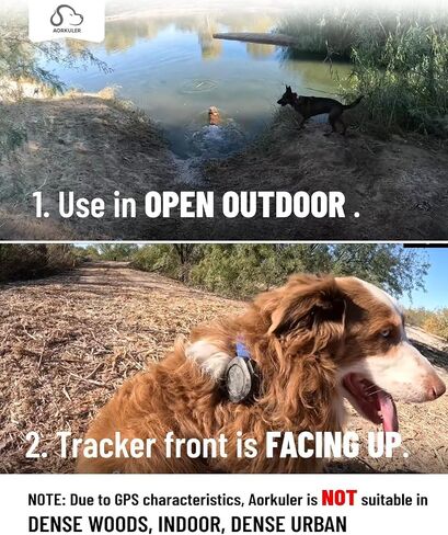 GPS Dog Tracker for 2 Dogs - Off-Grid Long Range Tracking System, No App/Cellular Required, Water-Resistant Pet Finder for Hiking & Forest Exploration (Yellow) in Saudi Arabia