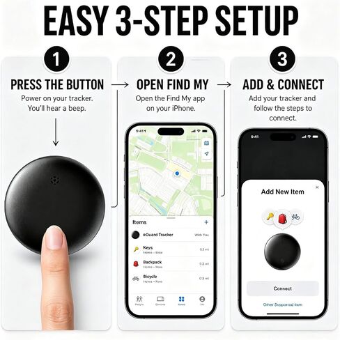 GPS Tracker for Vehicles No Subscription for Android & iOS, Bluetooth | Car Tracker Tag Tracker Device Compatible with Apple Find My & Google's Find Hub for Key, Luggage Wallet Kid Pet in Saudi Arabia