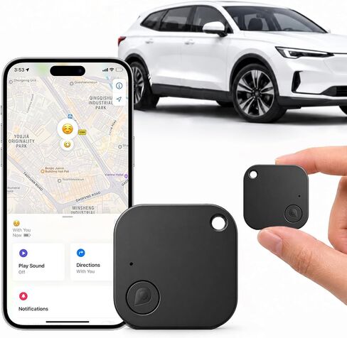 Mini Portable GPS Tracker for Vehicles, Undetectable GPS Car Tracker, No Monthly Fee/No SIM Card, Tracker Device for Kids, Dogs, Cars, Elderly, Compatible with iOS & Android (1) in Saudi Arabia