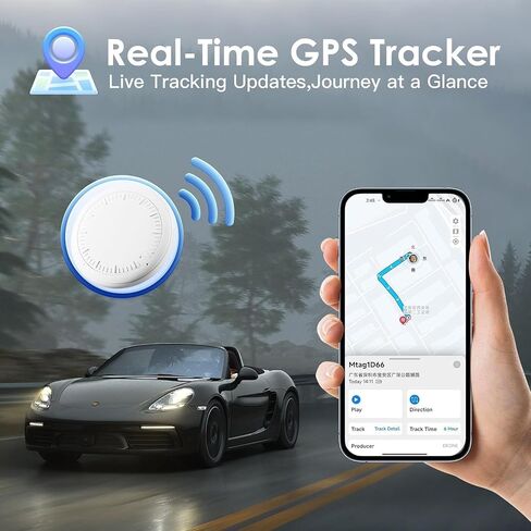 Undetectable GPS Tracker for Vehicles Real-Time Location Tracking Device | Magnetic Hidden GPS Tracker for Vehicles No Monthly Fee/No SIM Card,Portable GPS Tracking Device(for Android and iOS) in Saudi Arabia