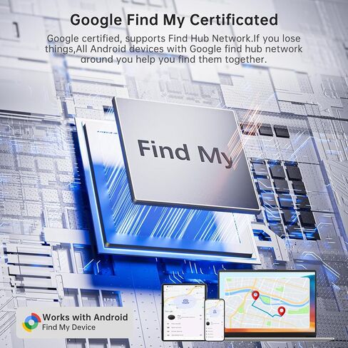 Air Tracker Tag for Android（Android Only ） IP65 Waterproof Smart Tag & Item Finder | Ultra-Long Battery | Works with Google Find My Device | Find Keys/Wallet/Car (2026 new Model) in Saudi Arabia