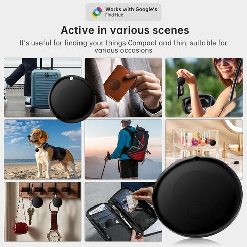 Air Tracker Tag for Android（Android Only ） IP65 Waterproof Smart Tag & Item Finder | Ultra-Long Battery | Works with Google Find My Device | Find Keys/Wallet/Car (2026 new Model) in Saudi Arabia