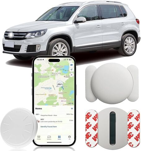 1PCS GPS Tracker for Vehicles,Car Tracker Work with Apple Find My(iOS Only),No Subscription Global Coverage Hidden Car Locator with Magnetic Case (Black) in Saudi Arabia