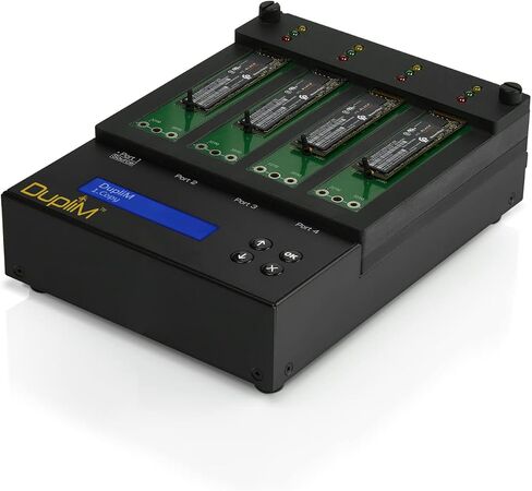 DupliM 1:3 NVMe Flatbed Copier - M.2 NVMe PCIe Duplicator and Sanitizer in Saudi Arabia