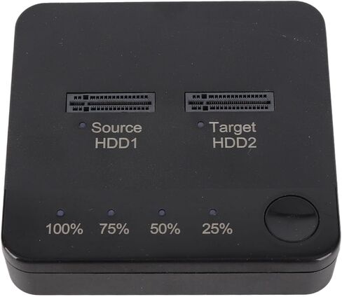 JTLB M.2 SSD Duplicator Dual Bay 1Gbps High Speed Offline Clone M.2 SSD Docking Station for 2230 2242 2260 2280 22110 with Storage Box for /7/8/9 OS X Laptop in Kuwait
