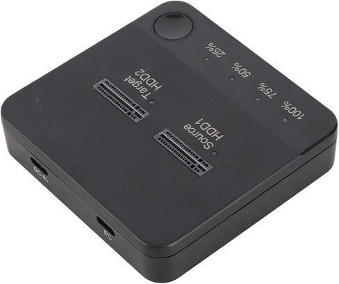 JTLB M.2 SSD Duplicator Dual Bay 1Gbps High Speed Offline Clone M.2 SSD Docking Station for 2230 2242 2260 2280 22110 with Storage Box for /7/8/9 OS X Laptop in Kuwait