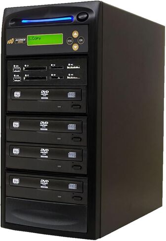 قرص Acumen 1 إلى 3 ناسخ أقراص CD DVD وناسخة ذاكرة فلاش للوسائط المتعددة ثنائية الاتجاه (CF SD MS USB) / محول الوسائط - قرص إلى قرص/وسائط إلى وسائط | نسخ احتياطية للصوت والفيديو للوسائط المتعددة ثنائية الاتجاه لذاكرة وسائط الفلاش (CF SD MS USB in Kuwait