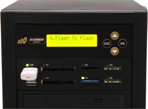 قرص Acumen 1 إلى 3 ناسخ أقراص CD DVD وناسخة ذاكرة فلاش للوسائط المتعددة ثنائية الاتجاه (CF SD MS USB) / محول الوسائط - قرص إلى قرص/وسائط إلى وسائط | نسخ احتياطية للصوت والفيديو للوسائط المتعددة ثنائية الاتجاه لذاكرة وسائط الفلاش (CF SD MS USB in Kuwait