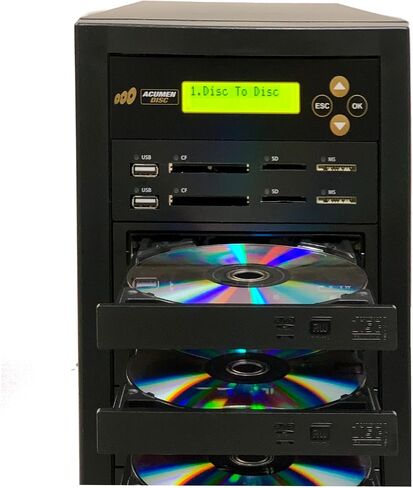 قرص Acumen 1 إلى 3 ناسخ أقراص CD DVD وناسخة ذاكرة فلاش للوسائط المتعددة ثنائية الاتجاه (CF SD MS USB) / محول الوسائط - قرص إلى قرص/وسائط إلى وسائط | نسخ احتياطية للصوت والفيديو للوسائط المتعددة ثنائية الاتجاه لذاكرة وسائط الفلاش (CF SD MS USB in Kuwait