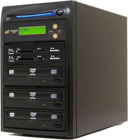 قرص Acumen 1 إلى 2 ناسخ أقراص CD DVD وناسخة ذاكرة فلاش للوسائط المتعددة ثنائية الاتجاه (CF SD MS USB) / محول الوسائط - قرص إلى قرص/وسائط إلى وسائط | نسخ احتياطية للصوت والفيديو للوسائط المتعددة ثنائية الاتجاه لذاكرة وسائط الفلاش (CF SD MS USB in Kuwait