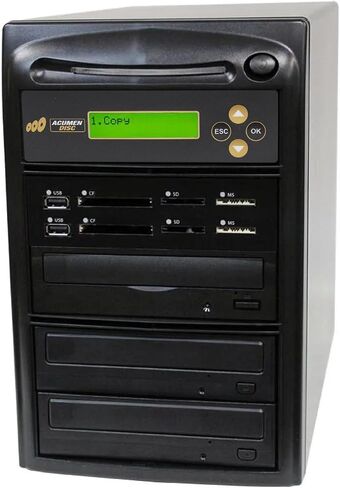 قرص Acumen 1 إلى 2 ناسخ أقراص CD DVD وناسخة ذاكرة فلاش للوسائط المتعددة ثنائية الاتجاه (CF SD MS USB) / محول الوسائط - قرص إلى قرص/وسائط إلى وسائط | نسخ احتياطية للصوت والفيديو للوسائط المتعددة ثنائية الاتجاه لذاكرة وسائط الفلاش (CF SD MS USB in Kuwait