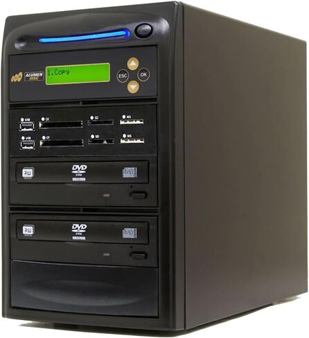 قرص Acumen 1 إلى 1 ناسخ أقراص CD DVD وناسخة ذاكرة فلاش للوسائط المتعددة ثنائية الاتجاه (CF SD MS USB) / محول الوسائط - قرص إلى قرص/وسائط إلى وسائط | نسخ احتياطية للصوت والفيديو للوسائط المتعددة ثنائية الاتجاه لذاكرة وسائط الفلاش (CF SD MS USB in Kuwait