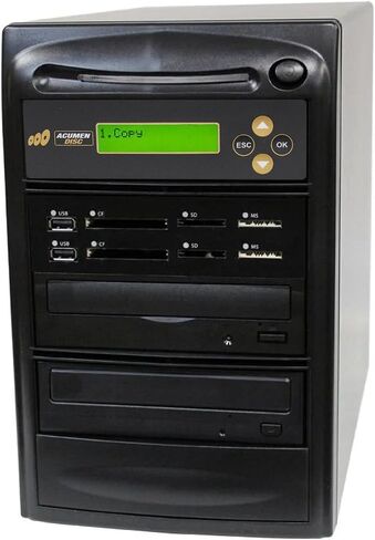قرص Acumen 1 إلى 1 ناسخ أقراص CD DVD وناسخة ذاكرة فلاش للوسائط المتعددة ثنائية الاتجاه (CF SD MS USB) / محول الوسائط - قرص إلى قرص/وسائط إلى وسائط | نسخ احتياطية للصوت والفيديو للوسائط المتعددة ثنائية الاتجاه لذاكرة وسائط الفلاش (CF SD MS USB in Kuwait