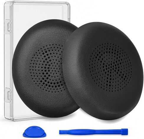 Replacement Ear Pads for Jabra Evolve2 65 (Evolve 2 65MS 65UC MS UC)/Evolve2 40 (40UC 40MS USB)/Elite 45h On-Ear Wireless Headset, Earpads Ear Cushions Ear Cups Cover Repair Parts (Black) in Saudi Arabia