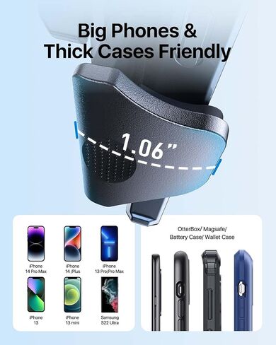 andobil Car Phone Mount [Ultra Stable & Big Phones Friendly] Cell Phone Holders for Your Car Dashboard Windshield Vent Truck, Car Phone Holder Mount for iPhone Samsung Automobile Accessory Pads Mats in Saudi Arabia