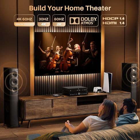WARRKY 4K HDMI Audio Extractor, Convert HDMI to Optical S/PDIF and 3.5mm Aux RCA, [Supports Dolby Atmos Digital Plus, DTS], for TV Fire Stick, Speakers, PS5, Blu-ray Player, Amplifier, Headphones in Kuwait