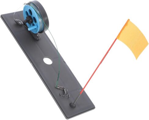 Uonlytech Tip-up Flag Marker Rod Abs Blue Foldable 225mm Ice Fishing | Portable Design, Easy Installation, Reliable Stability, Waterproof Build for Winter Fishing in Saudi Arabia