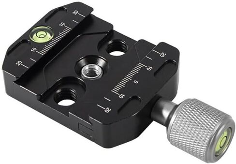 Camera Rail Nodal Slide for Panoramic Photography - Aluminum for Quick Release Clamp with Level for Arca for swiss Tripod Head 50mm(50N) in Saudi Arabia