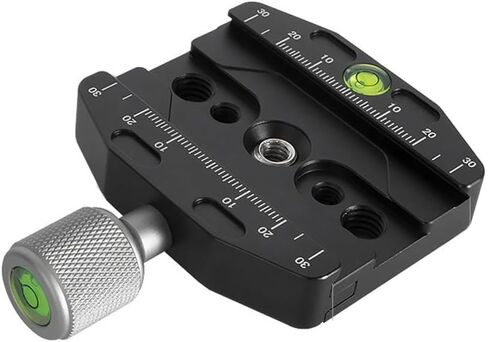 Camera Rail Nodal Slide for Panoramic Photography - Aluminum for Quick Release Clamp with Level for Arca for swiss Tripod Head 50mm(50N) in Saudi Arabia