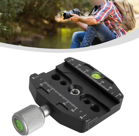 Camera Rail Nodal Slide for Panoramic Photography - Aluminum for Quick Release Clamp with Level for Arca for swiss Tripod Head 50mm(50N) in Saudi Arabia
