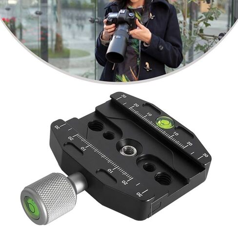 Camera Rail Nodal Slide for Panoramic Photography - Aluminum for Quick Release Clamp with Level for Arca for swiss Tripod Head 50mm(50N) in Saudi Arabia