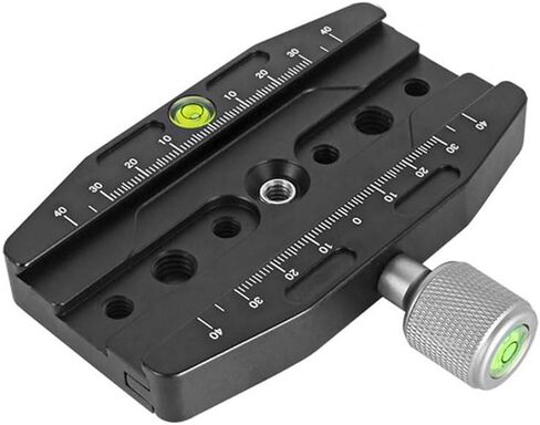 Camera Rail Nodal Slide for Panoramic Photography - Aluminum for Quick Release Clamp with Level for Arca for swiss Tripod Head 50mm(50N) in Saudi Arabia