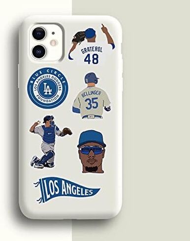 Basketball Shoe Stickers 50 PCS Cool Basketball Shoe Stickers Stylish Vinyl Stickers for Luggage Car Laptop Skateboard Keyboard Personalize Decal Stickers (Dodger-LA-50PCS) in Saudi Arabia