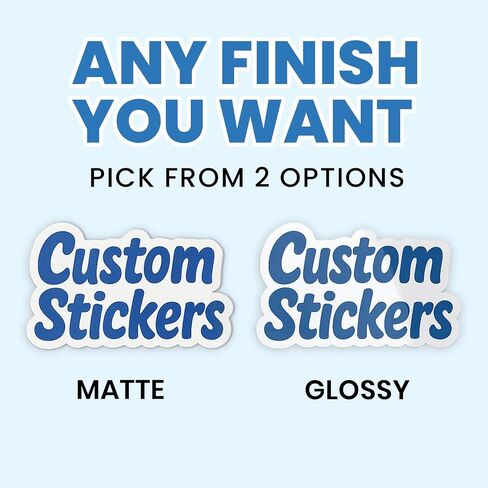 StickerJet Custom Stickers, Individually Die Cut Personalized Vinyl Decals, Print Your Own Waterproof UV Resistant Stickers for Laptop, Water Bottle, Packaging, Business Logo Labels in Saudi Arabia