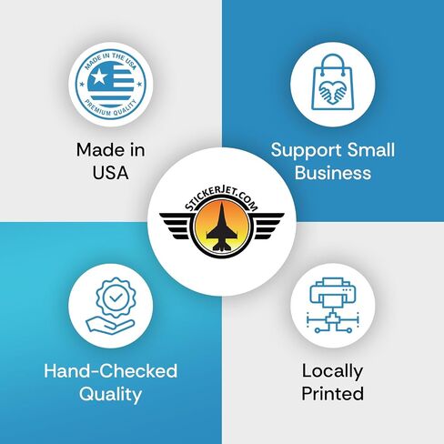StickerJet Custom Stickers, Individually Die Cut Personalized Vinyl Decals, Print Your Own Waterproof UV Resistant Stickers for Laptop, Water Bottle, Packaging, Business Logo Labels in Saudi Arabia
