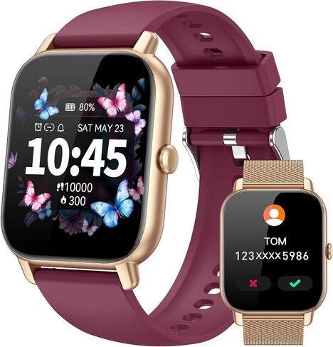 Smart Watches for Men Women, Fitness Tracker with Activity Counter/Sleep Monitor, IP68 Waterproof Smart Watch for Android iPhone iOS Compatible (Jet Black, 1.83) in Saudi Arabia