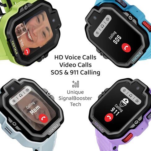 TickTalk5 Kids Smart Watch with GPS Tracker, Calls, Texts and SOS Ages 3-12 | Kids Smartwatch with HD Calling, SMS, GPS Tracking, Parental Controls, Music & Wellness in Saudi Arabia