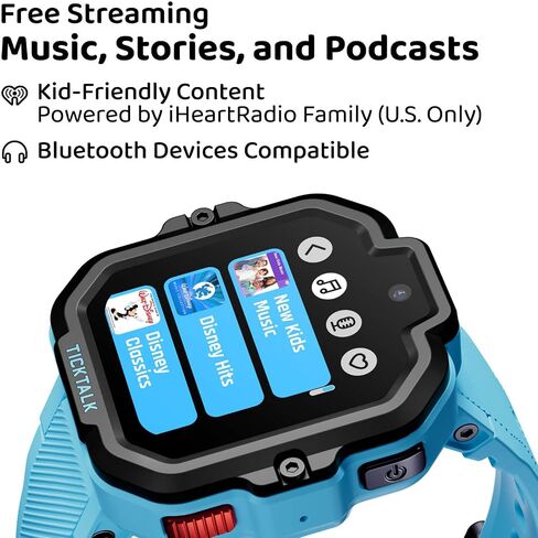 TickTalk5 Kids Smart Watch with GPS Tracker, Calls, Texts and SOS Ages 3-12 | Kids Smartwatch with HD Calling, SMS, GPS Tracking, Parental Controls, Music & Wellness in Saudi Arabia