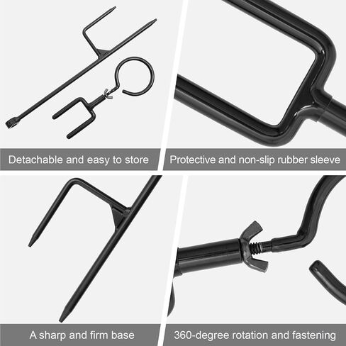 Bow Stake with 360 Degree Adjustable Rotating Fork and Arrow Ring Strong Bow Arrow Bracket for Recurve/Compound Bow in Saudi Arabia