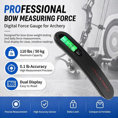Bow Scale High Precision Measurement Can Draw Up to 110lbbow Scale for Draw Weight with Peak Holding Display in Saudi Arabia