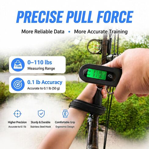 Bow Scale High Precision Measurement Can Draw Up to 110lbbow Scale for Draw Weight with Peak Holding Display in Saudi Arabia