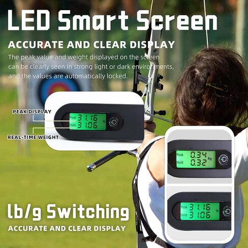 Bow Scale High Precision Measurement Can Draw Up to 110lbbow Scale for Draw Weight with Peak Holding Display in Saudi Arabia
