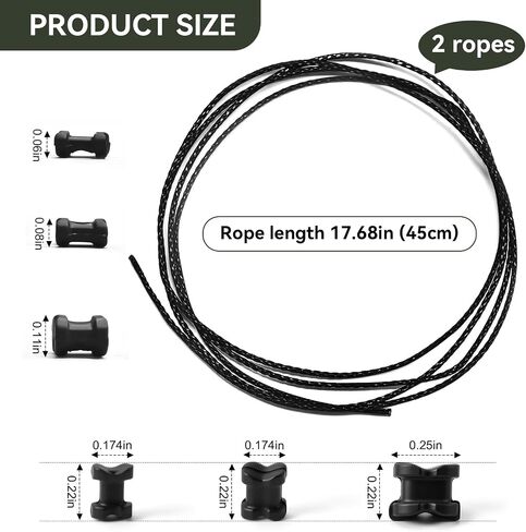 Bow Archery Peep Tuner Replacement for Bowmar Tuner | Compound Bow String Peep Sight Tuner, Effective Fixed Archery Peep Rotation, Bow Hunting Accessories, 3 Sizes, Black in Saudi Arabia
