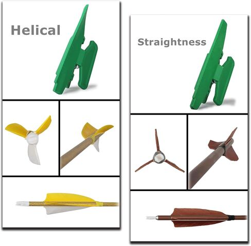 Archery Fletching Jig with Straight and Right Helical Clamps Vanes Feathers Sticker Tool for DIY Arrow Crossbow Bolts in Saudi Arabia