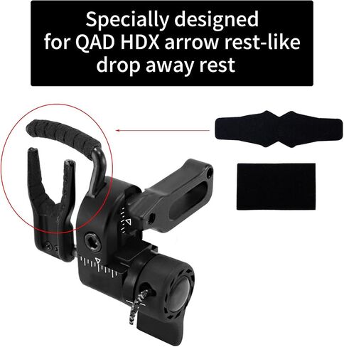 4Set Arrow Rest Felt Sticker for Compound Drop Away Rest | QAD HDX Drop Away Arrow Rest Pads, Strong Adhesive Bond, Wear Protection, Noise Reduction, Anti-Slip, Tool-Free Install in Saudi Arabia