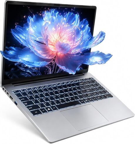 كمبيوتر محمول يعمل بنظام Windows 11 i3، كمبيوتر محمول للعمل مقاس 15.6 بوصة لطلاب الجامعات مزود بلوحة مفاتيح بإضاءة خلفية واي فاي 6 (نواتان، 4 خيوط، حتى 3.4 جيجا هرتز) ذاكرة وصول عشوائي سعتها 12 جيجا بايت وذاكرة SSD سعة 256 جيجا بايت وبطاقة TF قابلة للتوسي in Kuwait