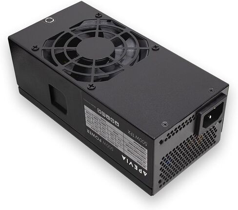 مصدر طاقة Apevia TFX-PFC500W TFX 500W، PFC نشط كامل المدى | عامل شكل TFX، مروحة أوتوماتيكية يتم التحكم فيها حراريًا مقاس 80 مم، نطاق كامل نشط PFC 90V-264V، حماية للخدمة الشاقة، تشغيل هادئ in Kuwait