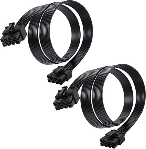 8 Pin GPU Cable for Corsair Type 4 PSU, 25.5 Inch PCIe Power Cable | Low-profile flat design improves cable management and helps create a cleaner PC build with better internal organization. in Saudi Arabia
