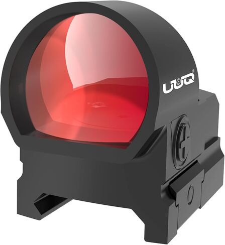 UUQ EagleC28 Reflex Sight, Shake Awake, RMR Footprint, 1x26mm Round Lens | 3MOA Red Dot Sight,10 Brightness Setting,IPX7 Waterproof,1200G Shockproof with Picatinny Base & Universal Adapter in Saudi Arabia