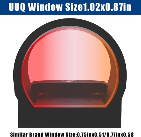 UUQ EagleC28 Reflex Sight, Shake Awake, RMR Footprint, 1x26mm Round Lens | 3MOA Red Dot Sight,10 Brightness Setting,IPX7 Waterproof,1200G Shockproof with Picatinny Base & Universal Adapter in Saudi Arabia