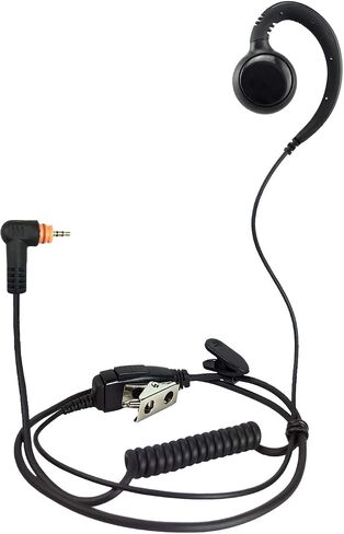 PROMAXPOWER 1-Wire C-Shape Swivel Earpiece Headset with in-Line Mic & PTT Button for Motorola Two-Way Radios SL300, SL3500e, SL4000, SL7550e, SL7580, SL8550e, SL1K, Curve in Kuwait