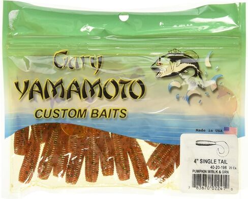 Yamamoto 5 Single Tail Grub Soft Plastic Fishing Angling Swimbait Lures with Tail-Curling Action - 20 Pack in Kuwait