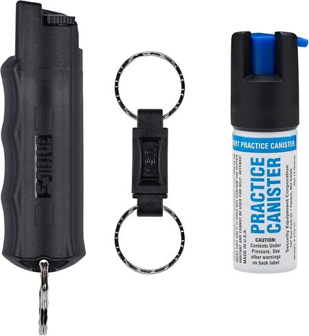 SABRE 3-in-1 Defense Spray – Pepper Spray, Tear Gas & UV Dye, Quick Release Keychain for Easy Carry, Finger Grip for Aim, 3X Longer Spray Time (Up to 10 Seconds), Max Police Strength, 0.54 fl oz in Saudi Arabia